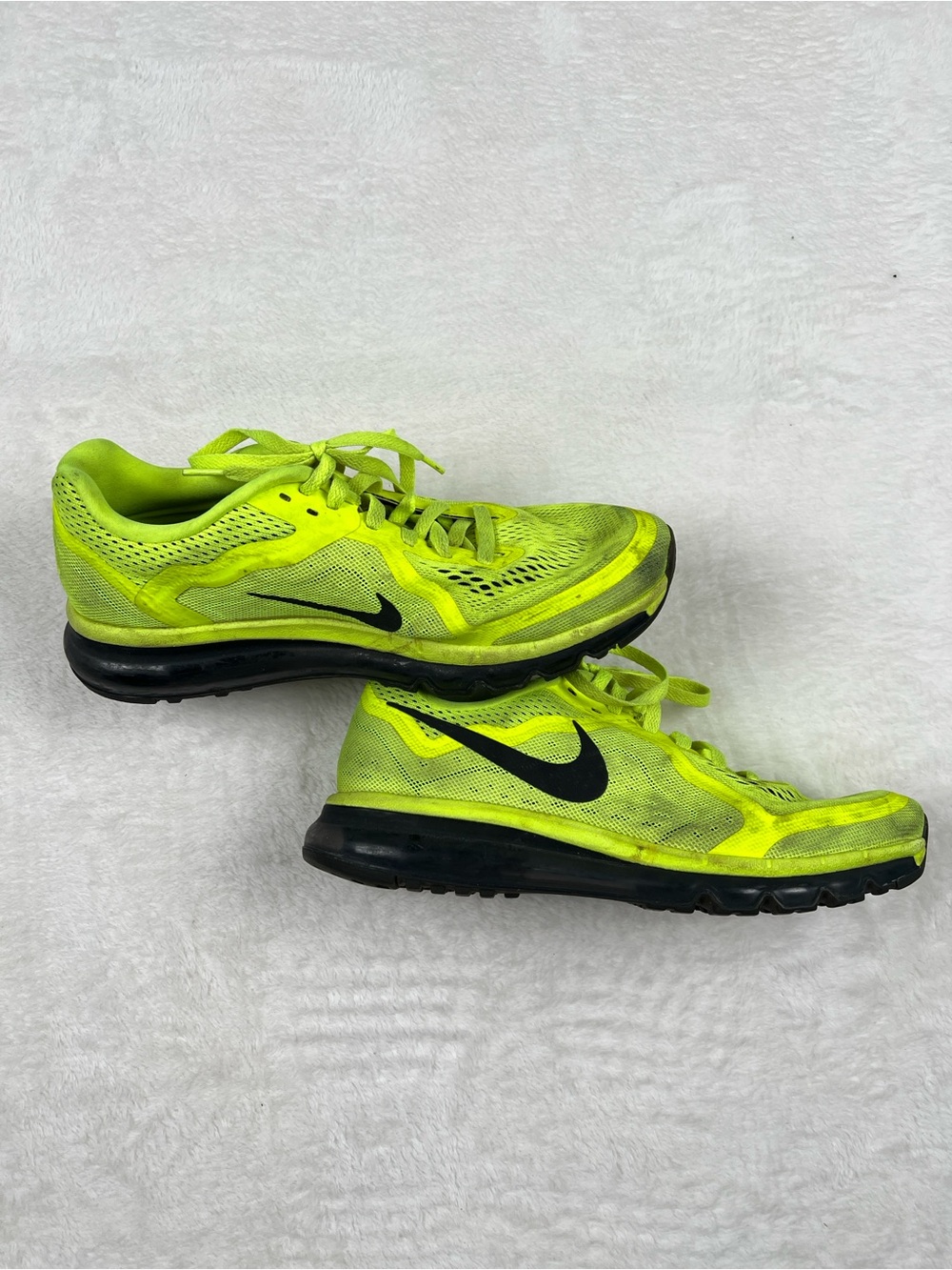 Nike Air Max 2014 Volt Neon Black Running Shoes Men’s Size 11 Rare